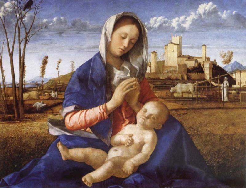 Giovanni Bellini Madonna in the Meadow Germany oil painting art